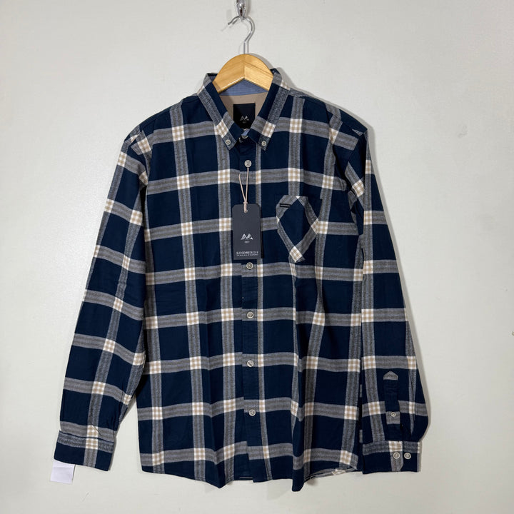 LINDBERGH BUTTON DOWN FLANNEL COTTON SHIRT BRAND NEW
