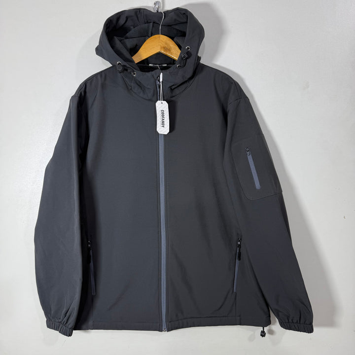 COOFANDY SOFT SHELL WINDBREAKER JACKET BRAND NEW INNER FLEECE WITH HOOD
