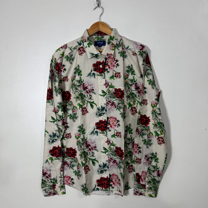 ETON  PRINTED CASUAL COTTON SHIRT