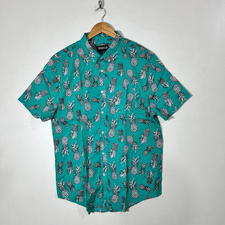 TRUNKS BUTTON DOWN HALF SLEEVES SHIRT
