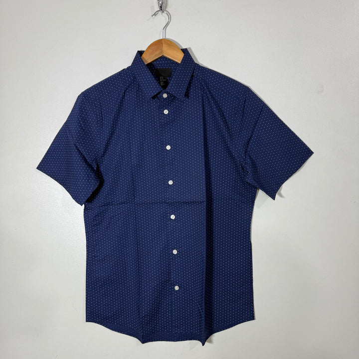 H&M SLIM FIT HALF SLEEVES SHIRT