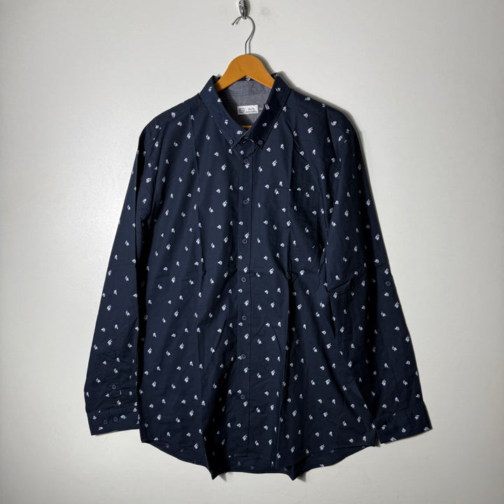C&A SLIM FIT BUTTON DOWN CASUAL COTTON SHIRT