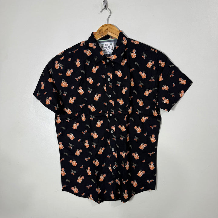 MBX PRINTED HALF SLEEVES COTTON SHIRT