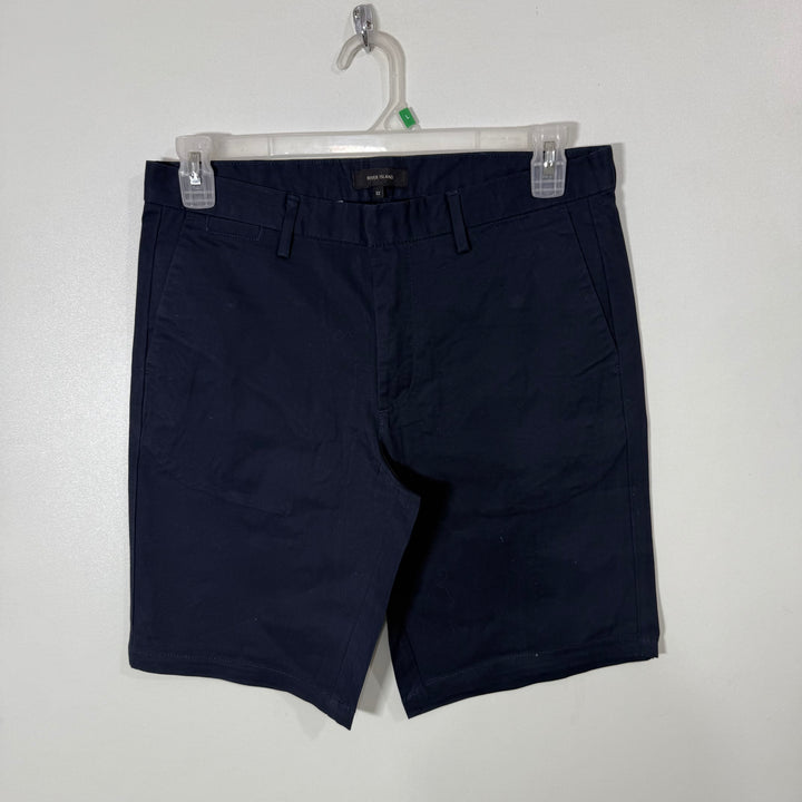 RIVER ISLAND COTTON SHORT WITH STRETCH BLUE COLOUR
