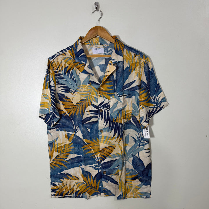 OLD NAVY SAFARI COLLAR HALF SLEEVES HAWAI SHIRT BRAND NEW