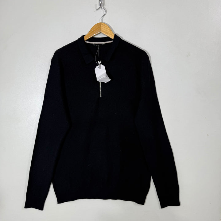 GEORGE HALF ZIP SWEATER BRAND NEW BLACK COLOUR