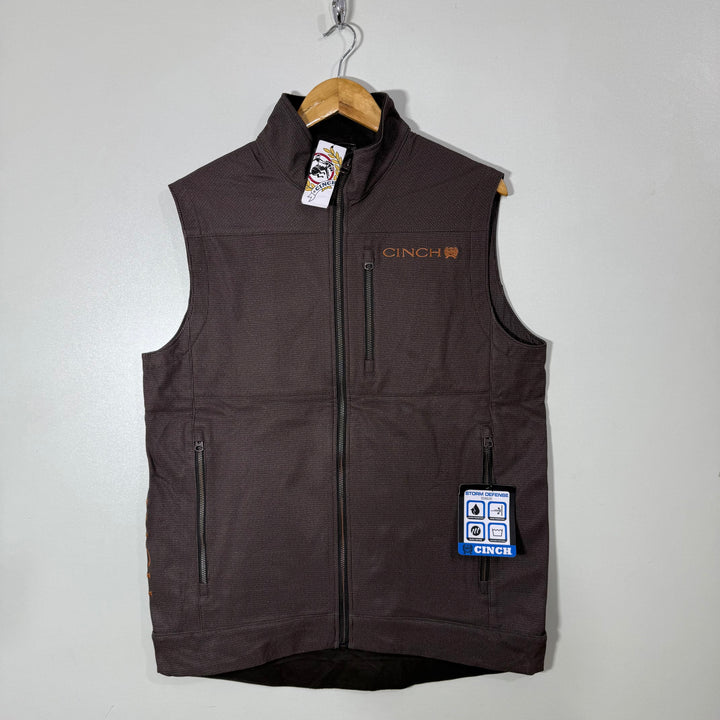 CINCH SOFT SHELL WATER RESISTANT WINDBREAKER SLEEVES LESS JACKET BRAND NEW