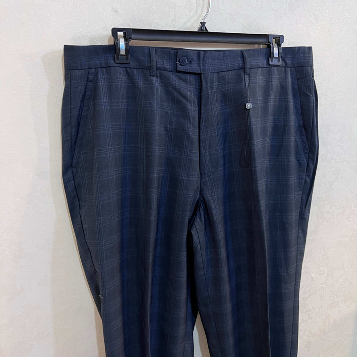 STACY ADAMS STRAIGHT FIT CHECKERED DRESS PANT BRAND NEW WITHOUT STRETCH - JS BROTHERS 