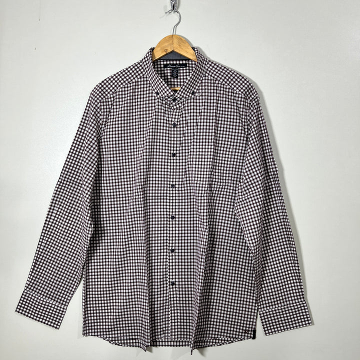 KENNETH COLE NEW YORK BUTTON DOWN CHECKERED SHIRT