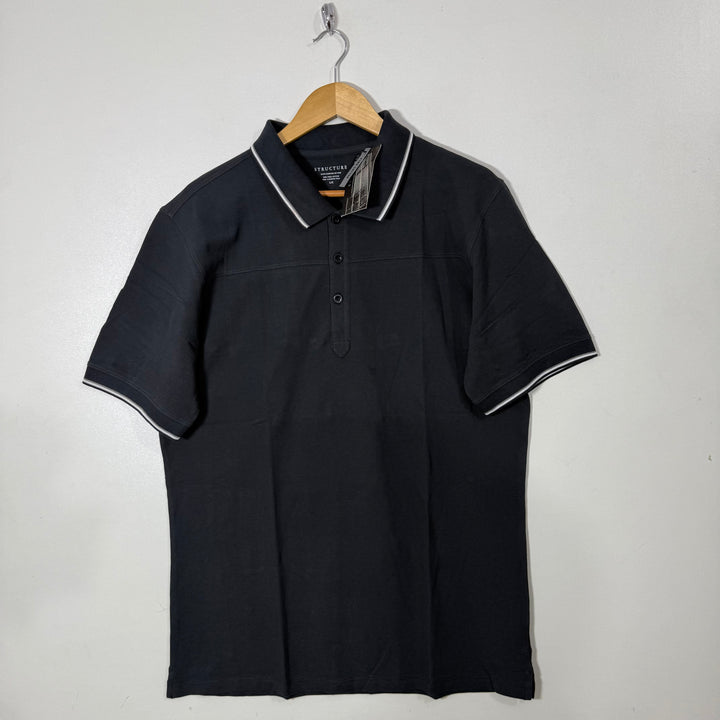 STRUCTURE PIMA COTTON POLO TSHIRT BRAND NEW DARK GREY COLOUR