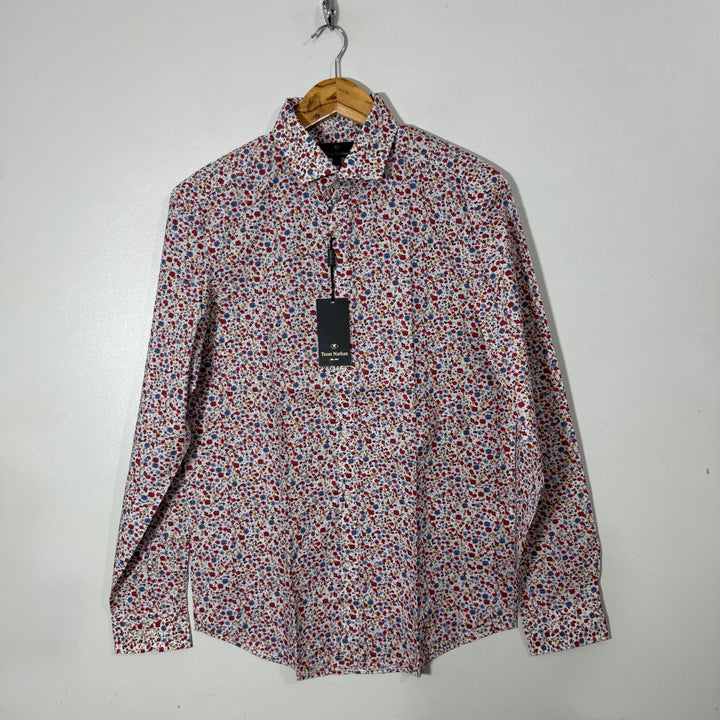TRENT NATHAN PRINTED CASUAL COTTON SHIRT BRAND NEW