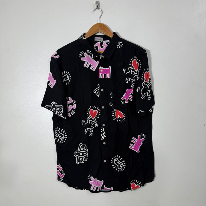 K HARMING HALF SLEEVES HAWAI SHIRT