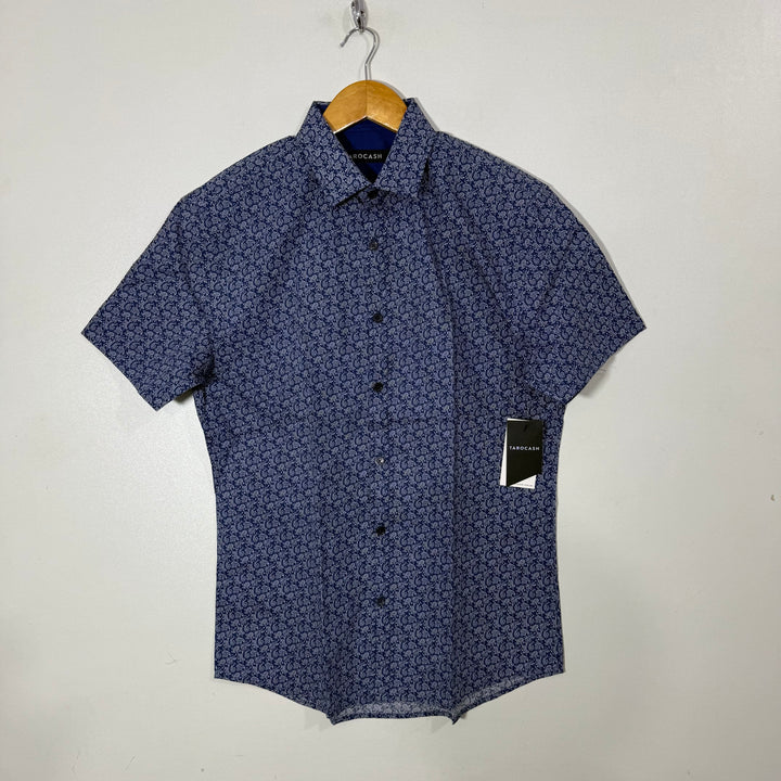 TAROCASH PRINTED HALF SLEEVES COTTON SHIRT
