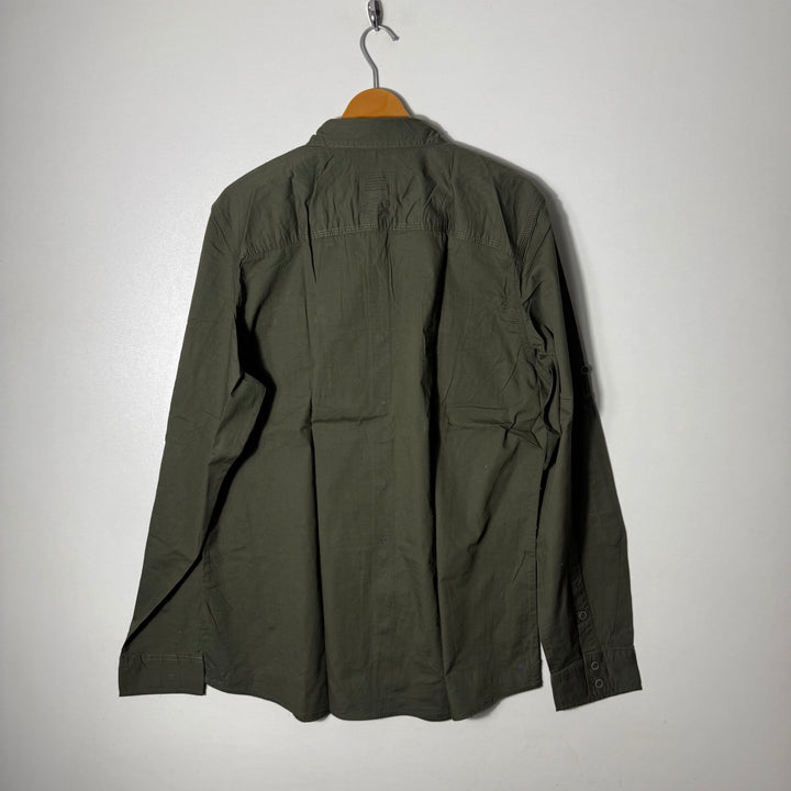 BUFFALO DOUBLED POCKET COTTON SHIRT BRAND NEW GREEN COLOUR