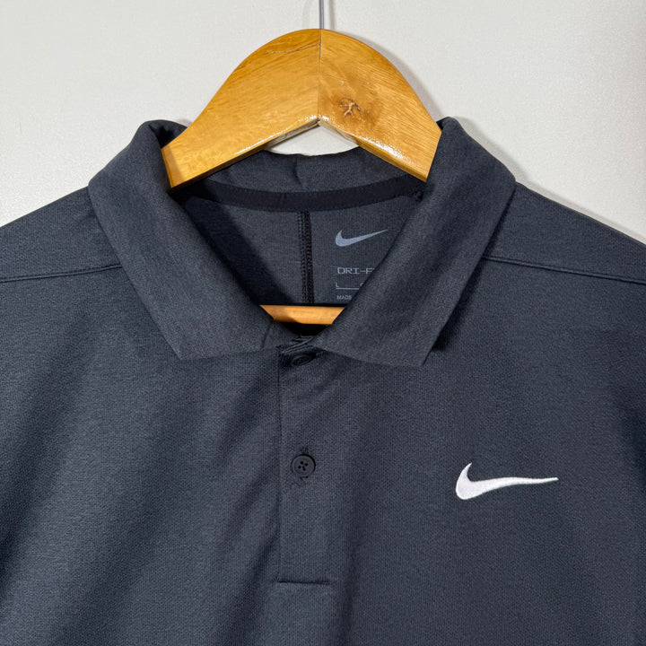 NIKE DRI FIT SPORT POLO TSHIRT DARK GREY COLOUR