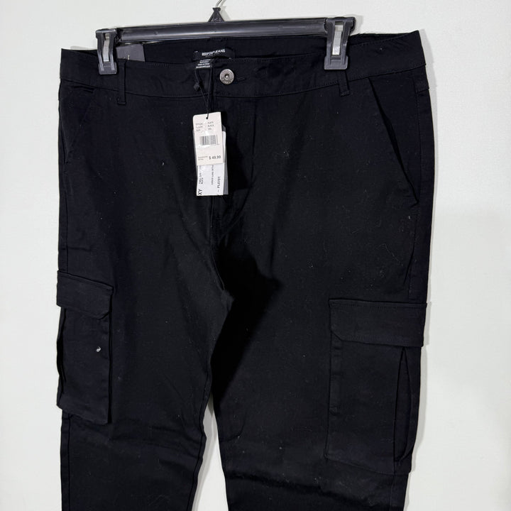REDFOX JEANS CARGO COTTON PANT BRAND NEW BLACK COLOUR