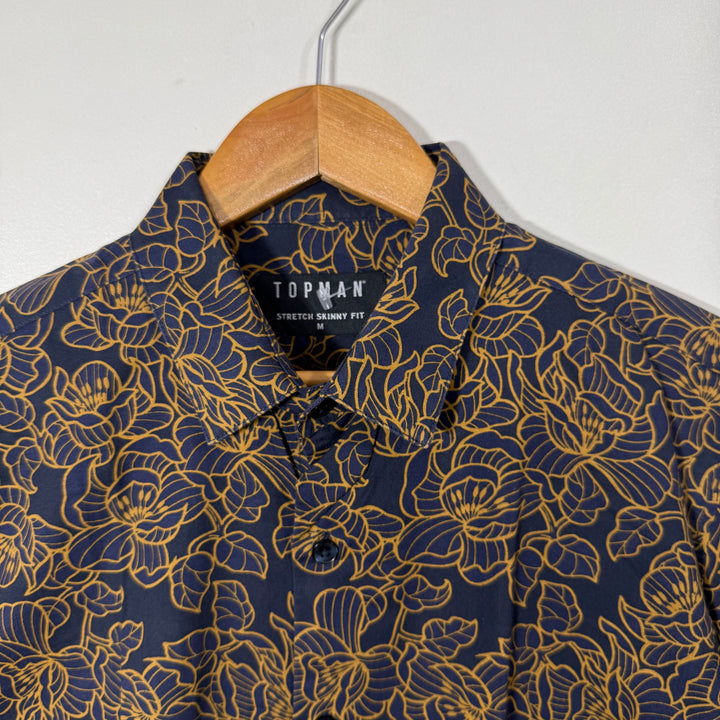TOPMAN PRINTED CASUAL COTTON SHIRT