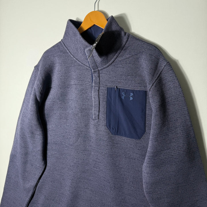 UNDER ARMOUR 4 BUTTON FLEECE PULLOVER BRAND NEW