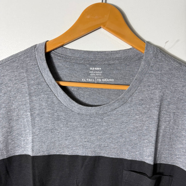 OLD NAVY SOFT WASHED ULTRA DOUX LONG SLEEVES COTTON TSHIRT BRAND NEW GREY COLOUR