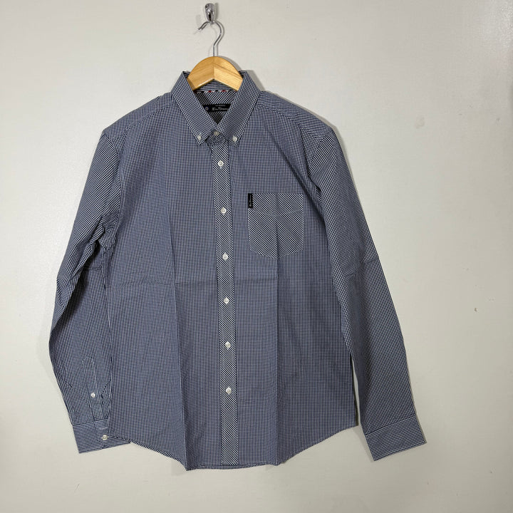 BEN SHERMAN BUTTON DOWN CHECKERED SHIRT