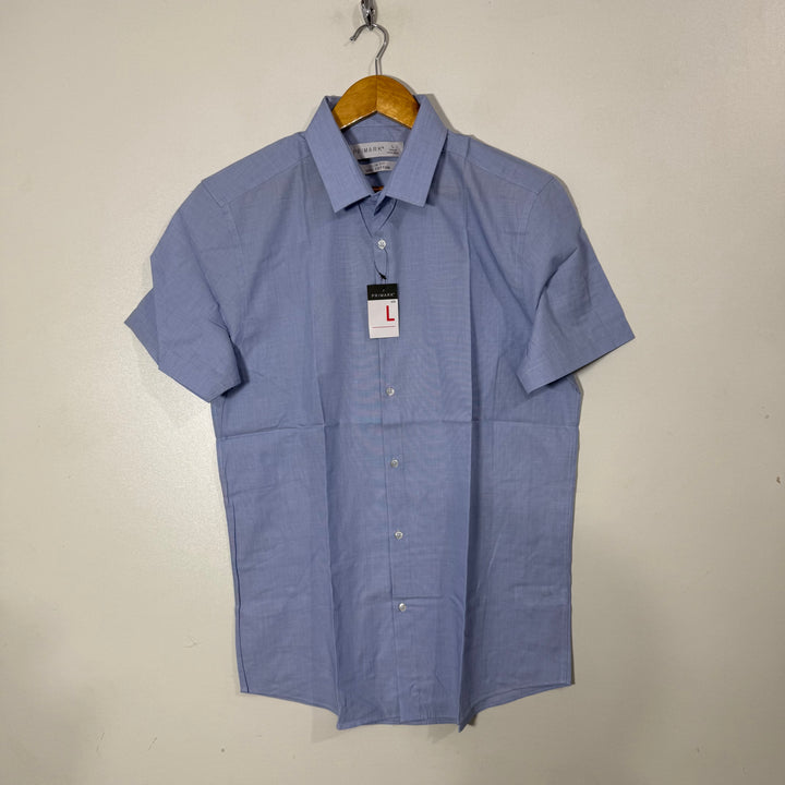 PRIMARK SLIM FIT  HALF SLEEVES COTTON SHIRT BRAND NEW