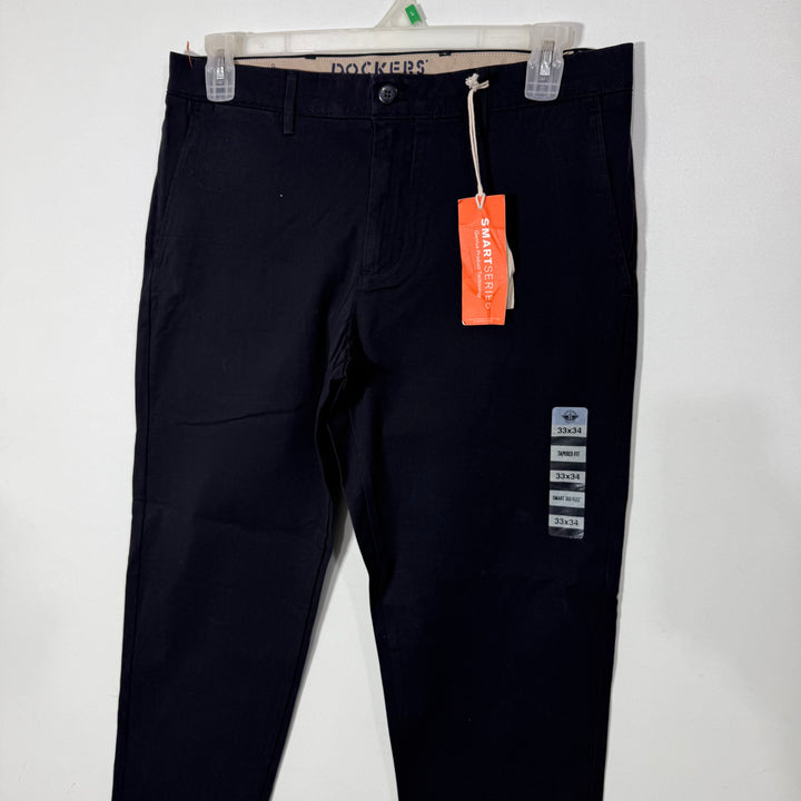 DOCKERS TAPERED FIT SMART 360 FLEX COTTON CHINO PANT BRAND NEW WITH STRETCH BLACK COLOUR