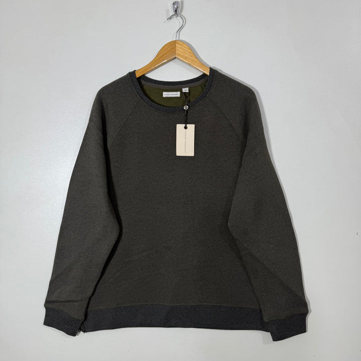 SINGER SARGENT SWEATSHIRT BRAND NEW INNNER FLEECE DARK GREEN COLOUR