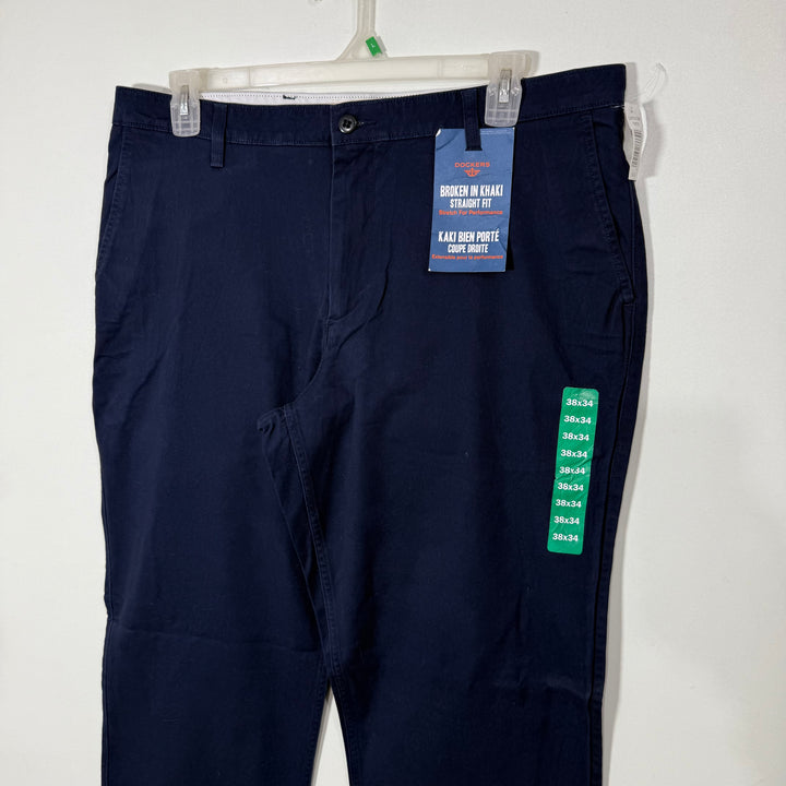 DOCKERS STRAIGHT FIT COTTON CHINO PANT BRAND NEW WITH STRETCH BLUE COLOUR