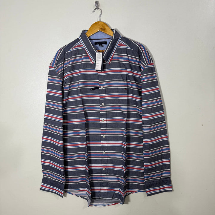 TOMMY HILFIGER BUTTON DOWN CASUAL COTTON SHIRT BRAND NEW