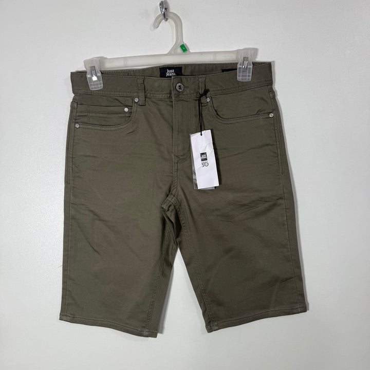 JUST JEANS REGULAR FIT DENIM SHORT BRAND NEW WITH STRETCH GREEN COLOUR