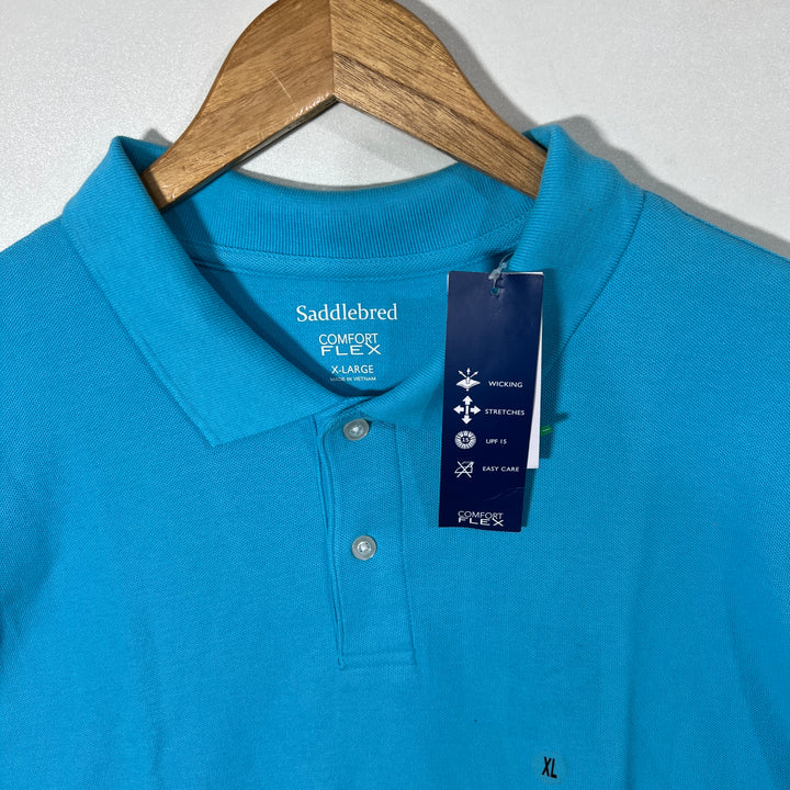SADDLEBRED COMFORT FLEX COTTON POLO TSHIRT BRAND NEW