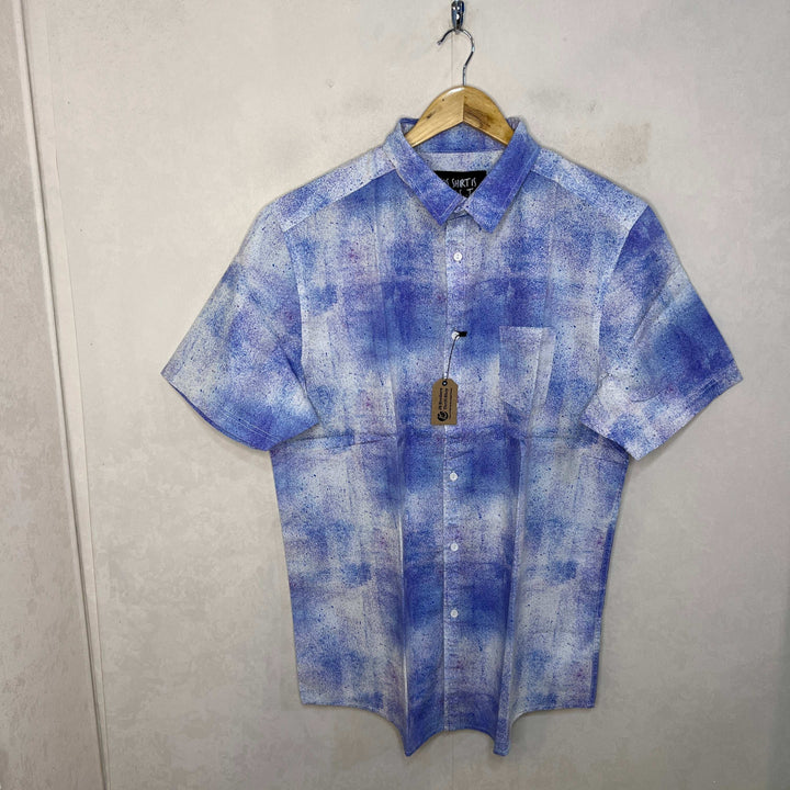 FACTORIE TYE DYE HALF SLEEVES COTTON SHIRT - JS BROTHERS 