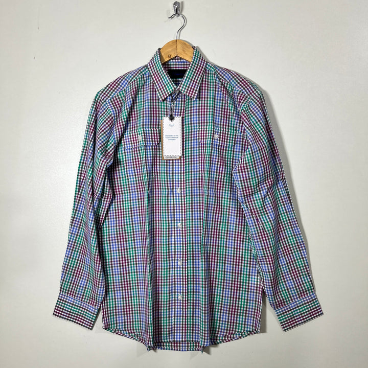 BLUE STAR REGULAR FIT DOUBLE POCKETS CASUAL SHIRT BRAND NEW