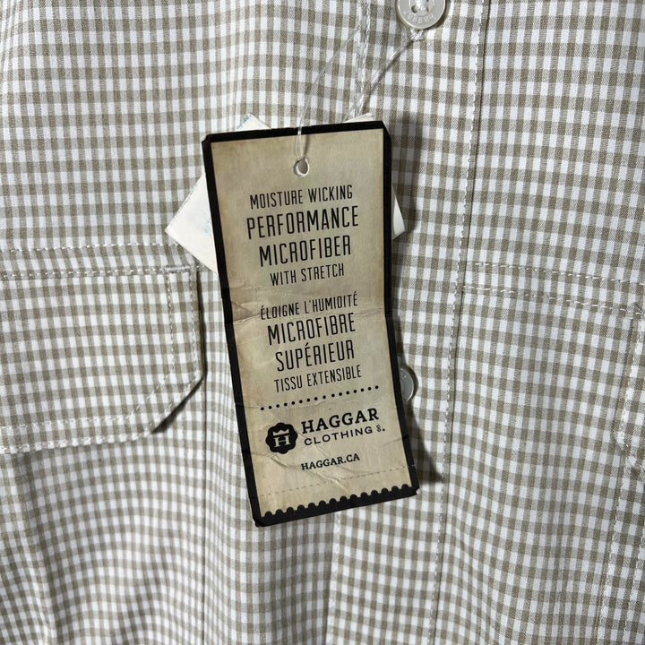 HAGGAR DOUBLE POCKETS PERFORMANCE SHIRT BRAND NEW