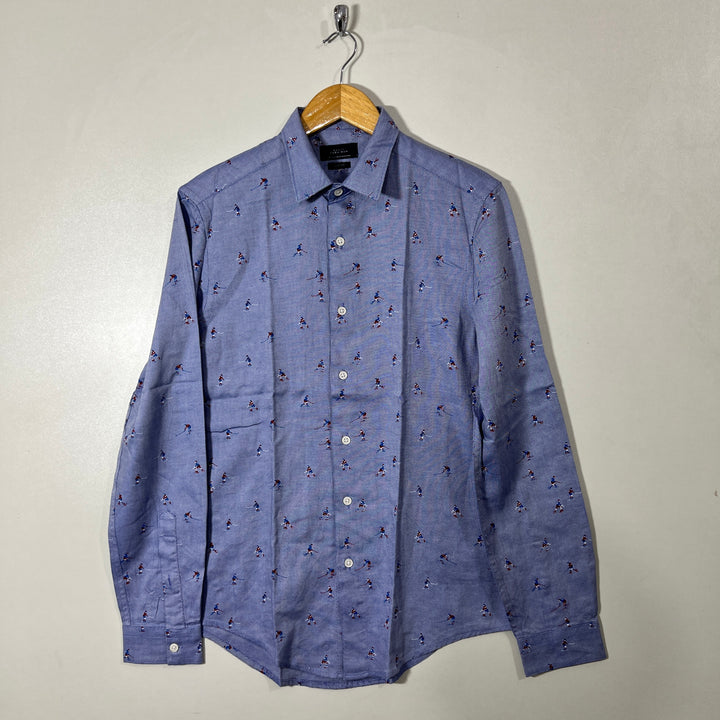 ZARA SPIM FIT CASUAL COTTON SHIRT
