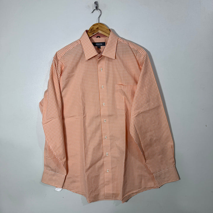 KENNETH COLE COTTON CHECKERED SHIRT