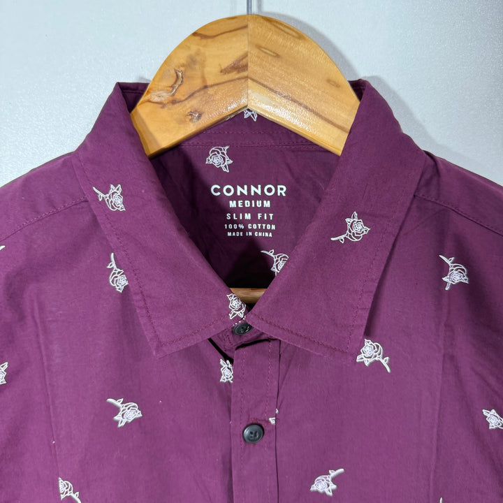 CONNOR SLIM FIT PRINTED CASUAL COTTON SHIRT BRAND NEW