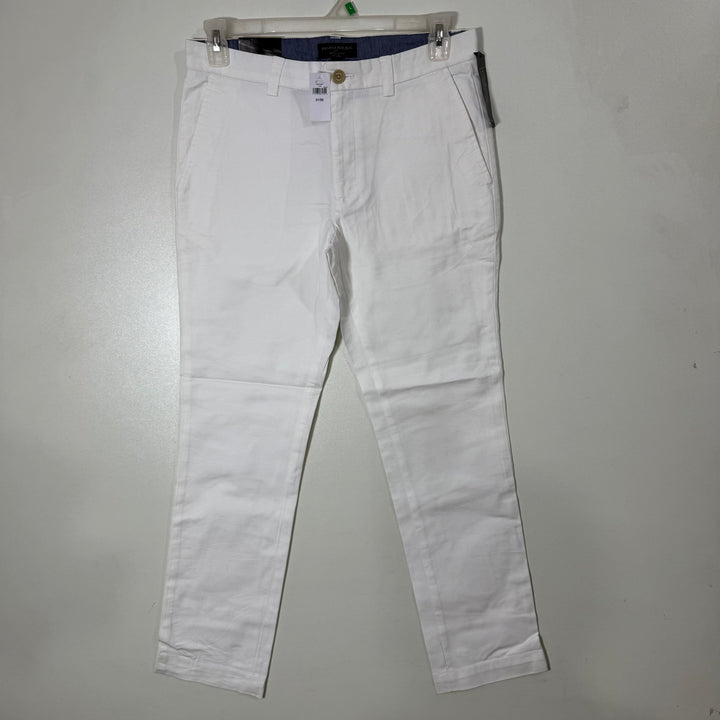 BANANA REPUBLIC SLIM FIT  AIDEN COTTON CHINO PANT BRAND NEW WHITE COLOUR WITH STRETCH