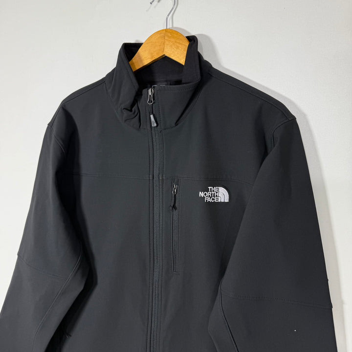 THE NORTH FACE SOFT SHELL WINDBREAKER JACKET INNER FLEECE BLACK COLOUR