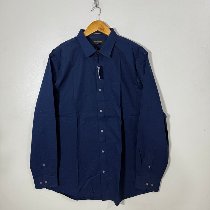 BANANA REPUBLIC STANDARD FIT CASUAL COTTON SHIRT BRAND NEW BLUE COLOUR
