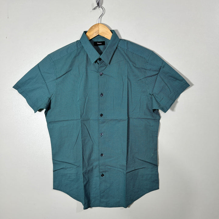 THEORY HALF SLEEVES COTTON SHIRT