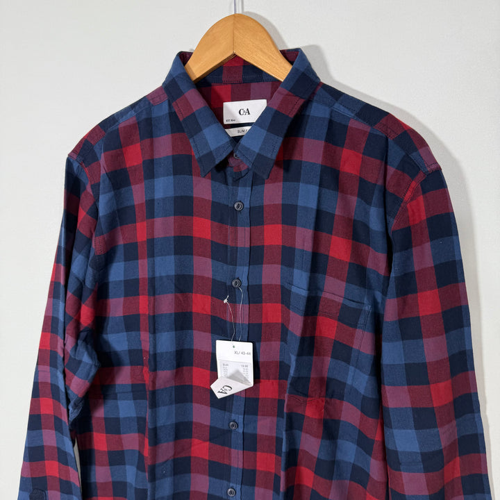 C&A CHECKERED CASUAL SHIRT BRAND NEW