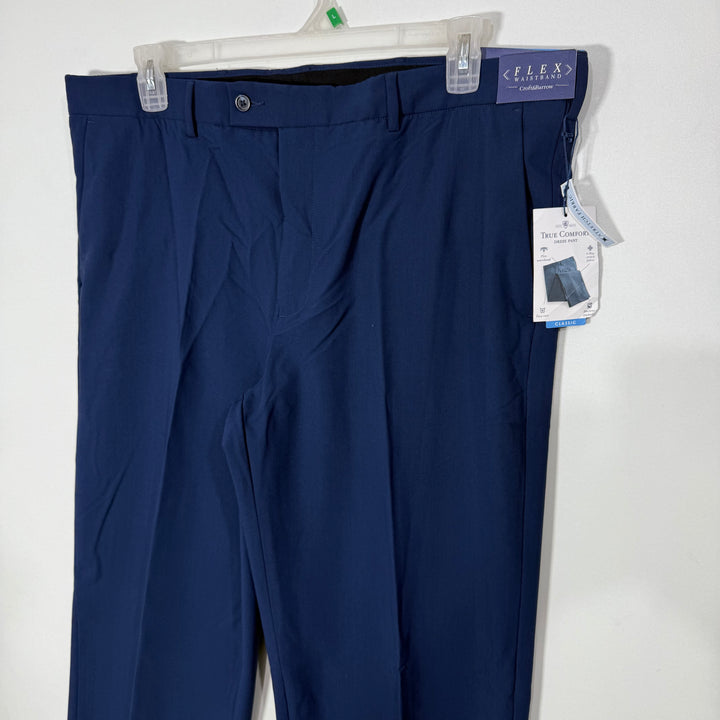 CROFT & BARROW CLASSIC FIT DRESS PANT BRAND NEW WITH STRETCH BLUE COLOUR