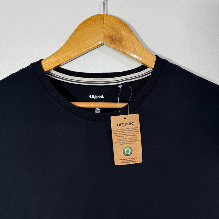 ALL GOOD REGULAR FIT COTTON TSHIRT BRAND NEW BLACK COLOUR