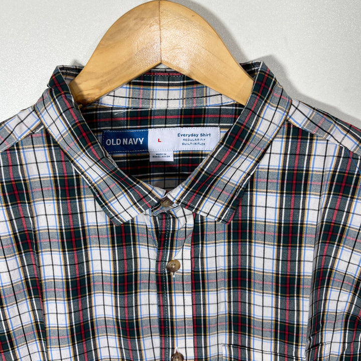 OLD NAVY CHECKERED CASUAL COTTON SHIRT BRAND NEW
