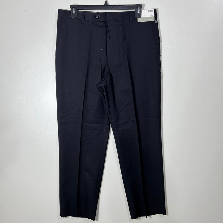 LOUIS RAPHAEL TAILORED FIT FLAT FRONT WASHABLE WOOL BLEND DRESS PANT BRAND NEW WITHOUT STRETCH