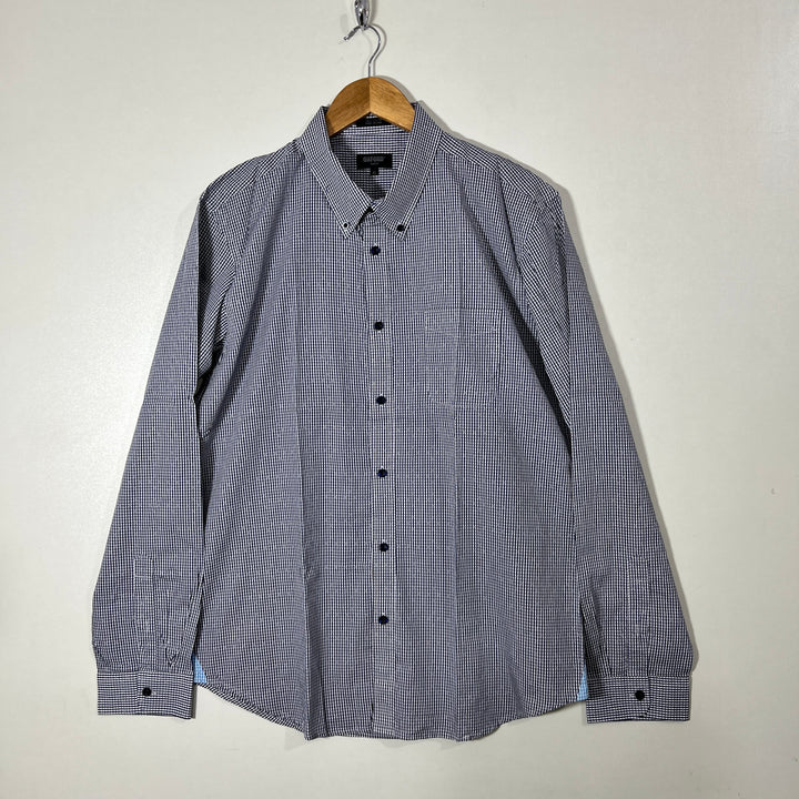 OXFORD BUTTON DOWN CHECKERED SHIRT