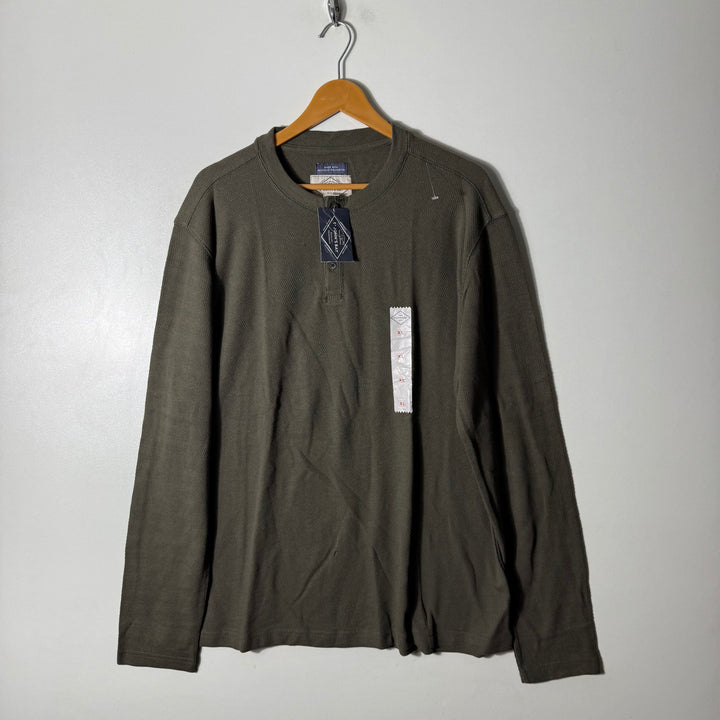 ST JHONS BAY HENLEY COLLAR LONG SLEEVES COTTON TSHIRT BRAND NEW