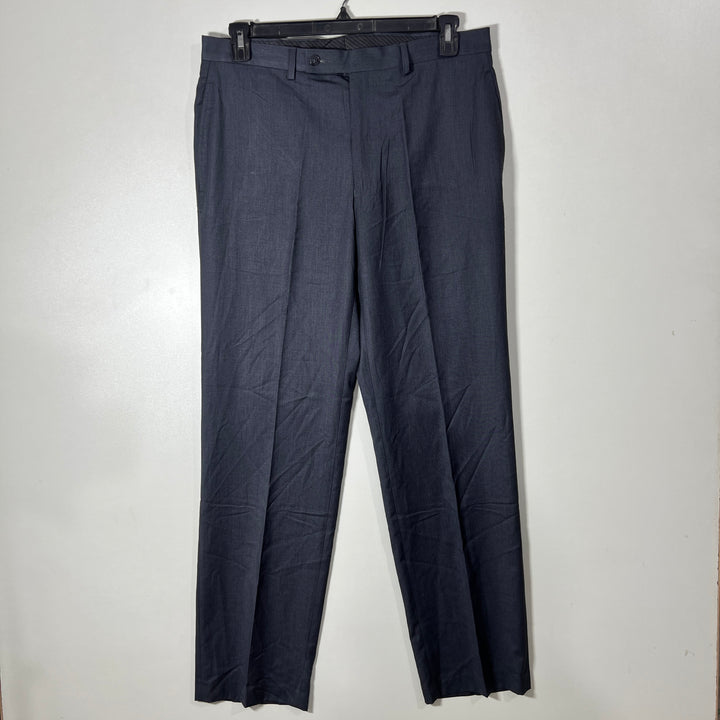 CALVIN KLEIN STRAIGHT FIT DRESS PANT CHARCOAL GREY