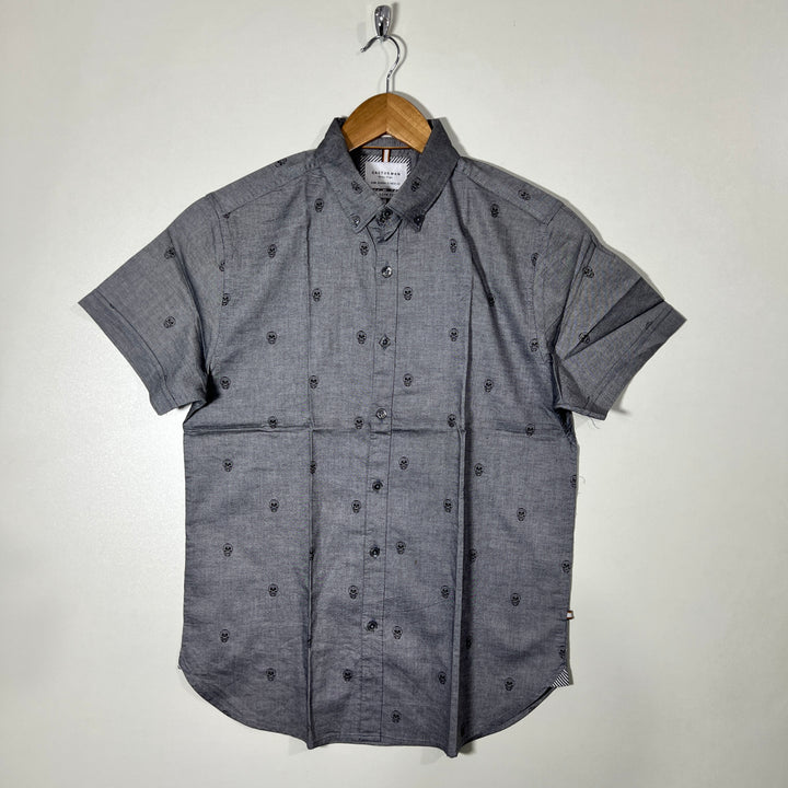 CACTUS MAN BUTTON DOWN HALF SLEEVES SHIRT